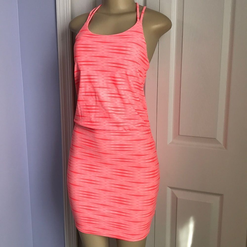 Athleta Swimdress Skirt Swimsuit XXS Coral